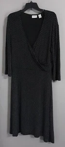 Damen Chico's Travelers Langarm Slinky V-Ausschnitt Karriere Sommerkleid. Gr. 3 - Bild 1 von 8