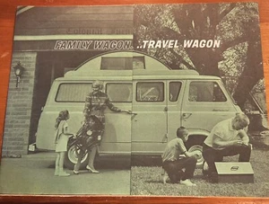 1965 Ford Econoline Conversion Travel Wagon Dealer Rare Fold-Out Sales Brochure - Picture 1 of 9