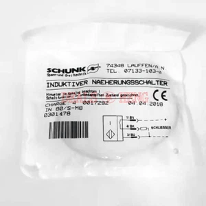ONE SCHUNK 0301478 IN 80/S-M8 Inductive Proximity Switch - Picture 1 of 2