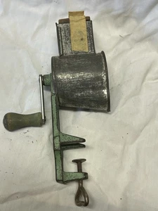 Lorraine Cast Iron Kitchen Grinder Made In NY New York USA MFG W/ Original Block - Picture 1 of 6