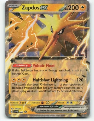 Zapdos ex 049 Sv: Scarlet & Violet Promo Cards Holo - Image 1 of 2