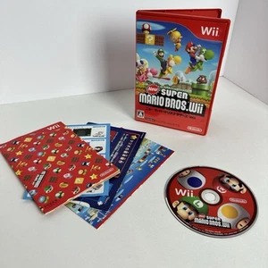 New Super Mario Bros. Wii (Wii, 2009) CIB Complete Japanese Version - Picture 1 of 5