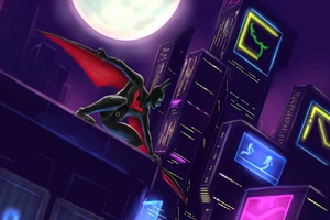 Batman Beyond Night City 2"x3" Pin Botón Insignia - Imagen 1 de 2