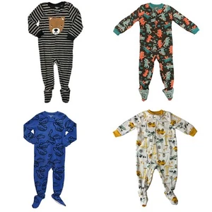 Carter's Boys Infant/Toddler Soft Warm Polyester Fleece Footie Pajamas Full Zip - Picture 1 of 5