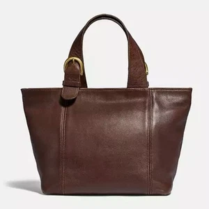 Coach Vintage Waverly Rich Brown Leather Mini Tote Bag Costa Rica Brass Hardware - Bild 1 von 9