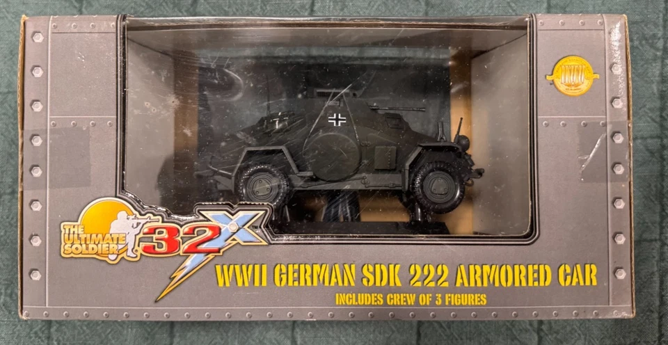 21st Century Ultimate Soldier 32X Segunda Guerra Mundial Alemán SDK 222 Coche Blindado 1:32, Nuevo en Caja Foto 1 de 1