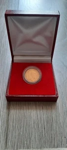 1908 1/2 Gold Sovereign Edward VII 22ct In Capsule And Presentation Box - Picture 1 of 7