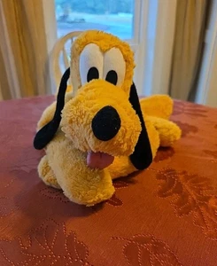 Peluche Disney Parks Pluto Giallo Verde Collare Dinesy 19" - Foto 1 di 9
