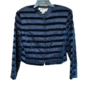 Marie St Claire Jacket Top Women’s 8 Beaded Cropped Long Sleeve - Picture 1 of 5