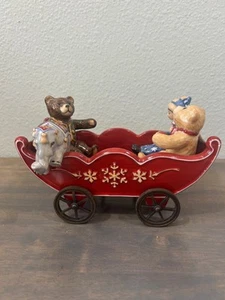 Villeroy & Boch Weihnachtswagen Kutschenzug mit Teddybären Elefant - Bild 1 von 9