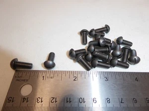 12-28 x 1/2" Round Head Slotted Machine Screw Steel VINTAGE USA NEW Qty 20 - Picture 1 of 3