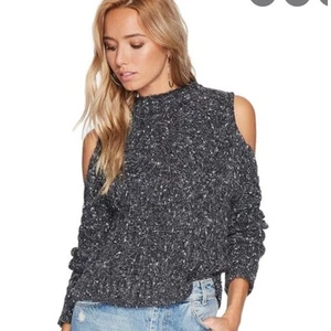 Bishop + Young Cold Sleeve Black Chunky Knit Sweater, L - Picture 1 of 7