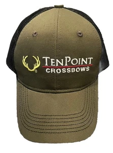 Gorra con ballestas Ten Point Snapback verde malla negra tiro con arco caza TenPoint - Imagen 1 de 4