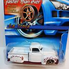 2005 Hot Wheels Faster Than Ever La Troca Lowrider White/Flames Gold 5Sp #169