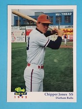 1992 Classic Best Durham Bulls Team RC Chipper Jones Braves #1 ⚾