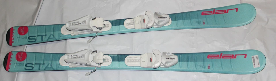 NUEVO Esquís Elan Junior Niña ELAN STARR UFlex 110cm + Fijaciones Ajustables Tamaño Foto 1 de 3