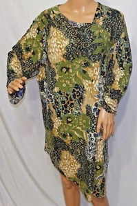 Blusa Blusa Blusa Floral N Touch Mujer Plus 1x 2x Bohemia Asym Hi Lo - Imagen 1 de 12
