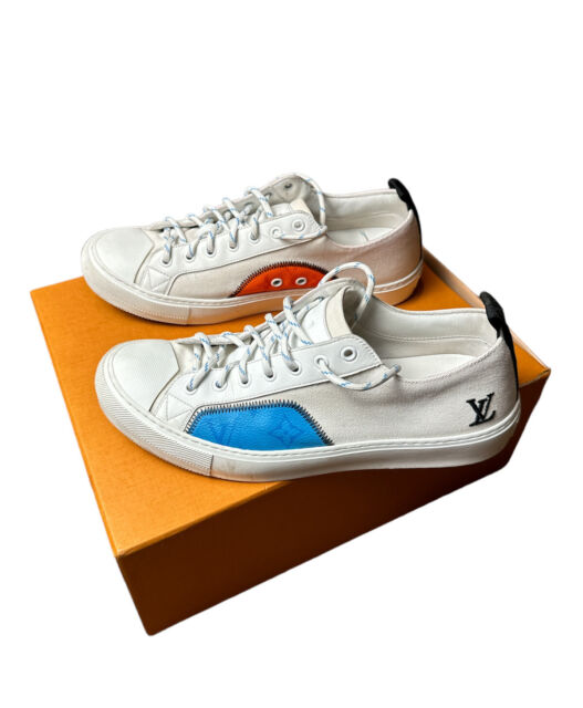 Louis vuitton white brown low top canvas shoes sneakers hot best lv for men  women 61 lwcs