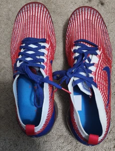 Nike VaporMax Low Gym Shoes Red White Blue, AJ6900-106 Size 14 See PICS - Picture 1 of 8