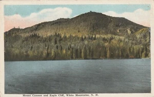 White Mountains New Hampshire Mount Cannon & Eagle Cliff Vintage Postkarte - Bild 1 von 2