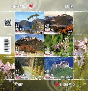 Poland 2025. Mountain. Landscapes. Fauna. Flora. Butterfly. Souvenir sheet. MNH - Picture 1 of 1