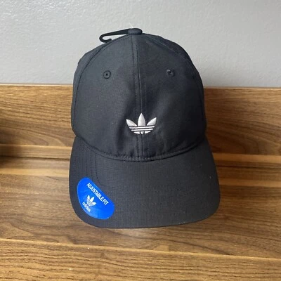 adidas Men's Originals Relaxed Modern Adjustable Golf Hat/Cap-Black/White EUC - Image 1 of 4