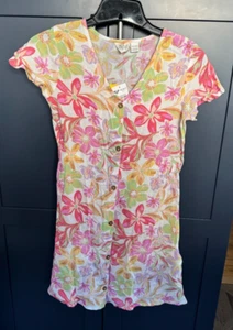 Roxy Girls Another Song Floral Sundress - Size Large (12 yrs) - Picture 1 of 7