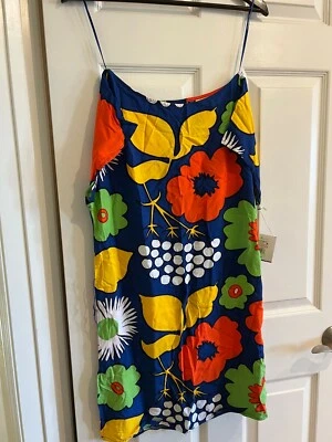 Mini túnica Top Vestido Floral Con Etiquetas Retro Años 60 Marimekko for Target Talla Pequeño Foto 1 de 2