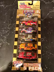 NASCAR 1998 Racing Champions 50 aniversario apreciación de los fanáticos paquete de 5 #1 - Imagen 1 de 5