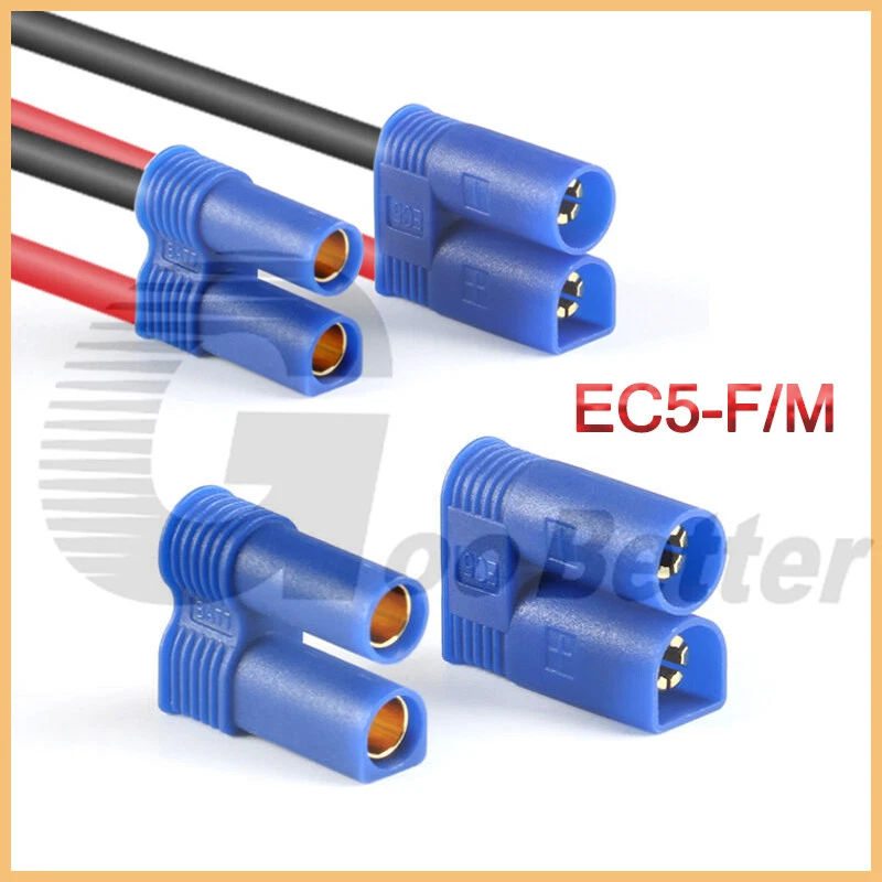AMASS EC5-F EC5-M Male Female Gold Plated Connector Banana Plug Blue DC500V 100A - Image 1 of 4