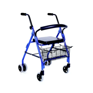 Mopedia deambulatore Rollator Pieghevole Atos Girello Per Anziani Disabili 4 Ruo - Picture 1 of 4