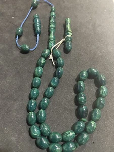 Cuentas de Oración Islámica Verde Catalina Misbahá Rosario Tesbih Extra Imamah - Imagen 1 de 6