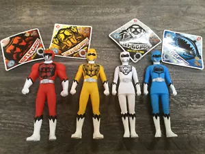Power Rangers Animal Squadron PVC weiche Vinyl Figuren Gorilla Löwe Tiger Hai - Bild 1 von 8