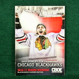 Chicago Blackhawks 2010-2011 NHL Hockey Season Pocket Schedule CBOE Ticketmaster - Picture 1 of 2