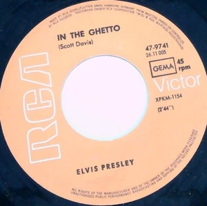 Elvis – In The Ghetto / Any Day Now - Single 1969 - Bild 1 von 1