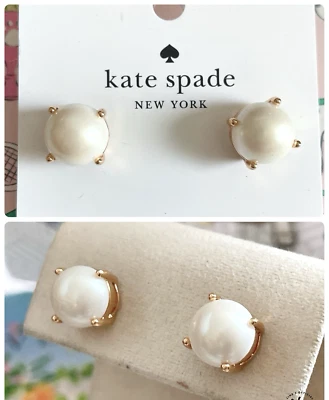 Aretes Kate Spade de perlas sintéticas, oro crema, nuevos con etiquetas $48 Foto 1 de 4