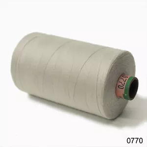 Amann 100% Polyester Kerngesponnen Nähgarn Sabac 80 1000M Farbe 770 Off White - Bild 1 von 2