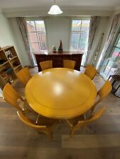 Round Shape Dinning Table and Eight Chairs