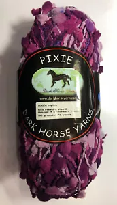 Dark Horse Yarns Pixie Popcorn Yarn #111 Purples Loom Knit Crochet - Picture 1 of 1