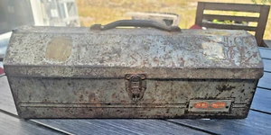 Vintage SK Wayne Mechanics Tool Box with Tray. Gray Green - Picture 1 of 8