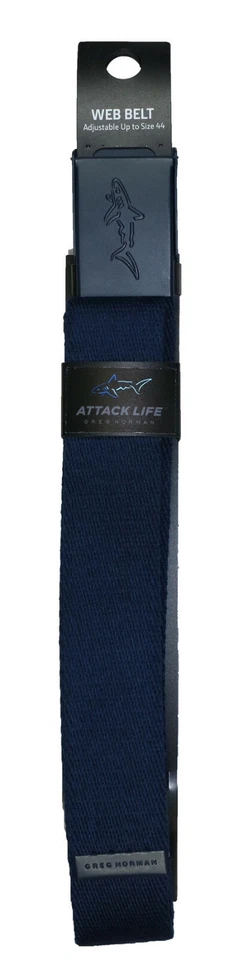 Cinto de golfe Greg Norman Attack Life tecido teia texturizado - Compatível até o tamanho 44W - Imagem 1 de 1