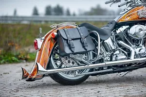 Guardabarros traseros elásticos estilo chicano cholo Harley Davidson Softail FLST 00-17 7,5 - Imagen 1 de 7