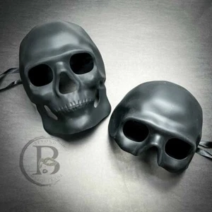 Couple's Steampunk Skull Masquerade Masks Skeleton Ghost Costume Head Masks - Picture 1 of 6