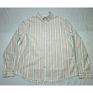 Express Men's Long Sleeve Pink Stiped Button Up Shirt - Size L - Picture 1 of 5