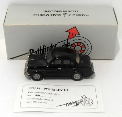 Pathfinder Models 1/43 Scale PFM14 - 1958 Riley 1.5 1 Of 600 Black - Image 1 of 4