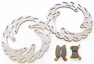 Brake Rotors & Brake Pads fit Honda CRF250R 2004-2013 Front & Rear RipTide - Picture 1 of 5