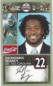 DA'NORRIS SEARCY NORTH CAROLINA 2011 SENIOR BOWL CARD - Picture 1 of 1