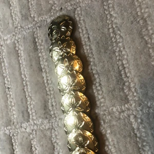Vintage 70s Womans Belt L Gold Circles Stretchy Starfish Design - Picture 1 of 4