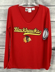 CONCEPTS SPORTS CHICAGO BLACKHAWKS NHL LONG SLEEVE TEE T SHIRT Women's Size XL - Picture 1 of 6