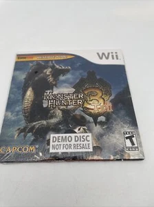 BRAND NEW : Monster Hunter 3 Tri ( Nintendo Wii ) DEMO DISC - Picture 1 of 2